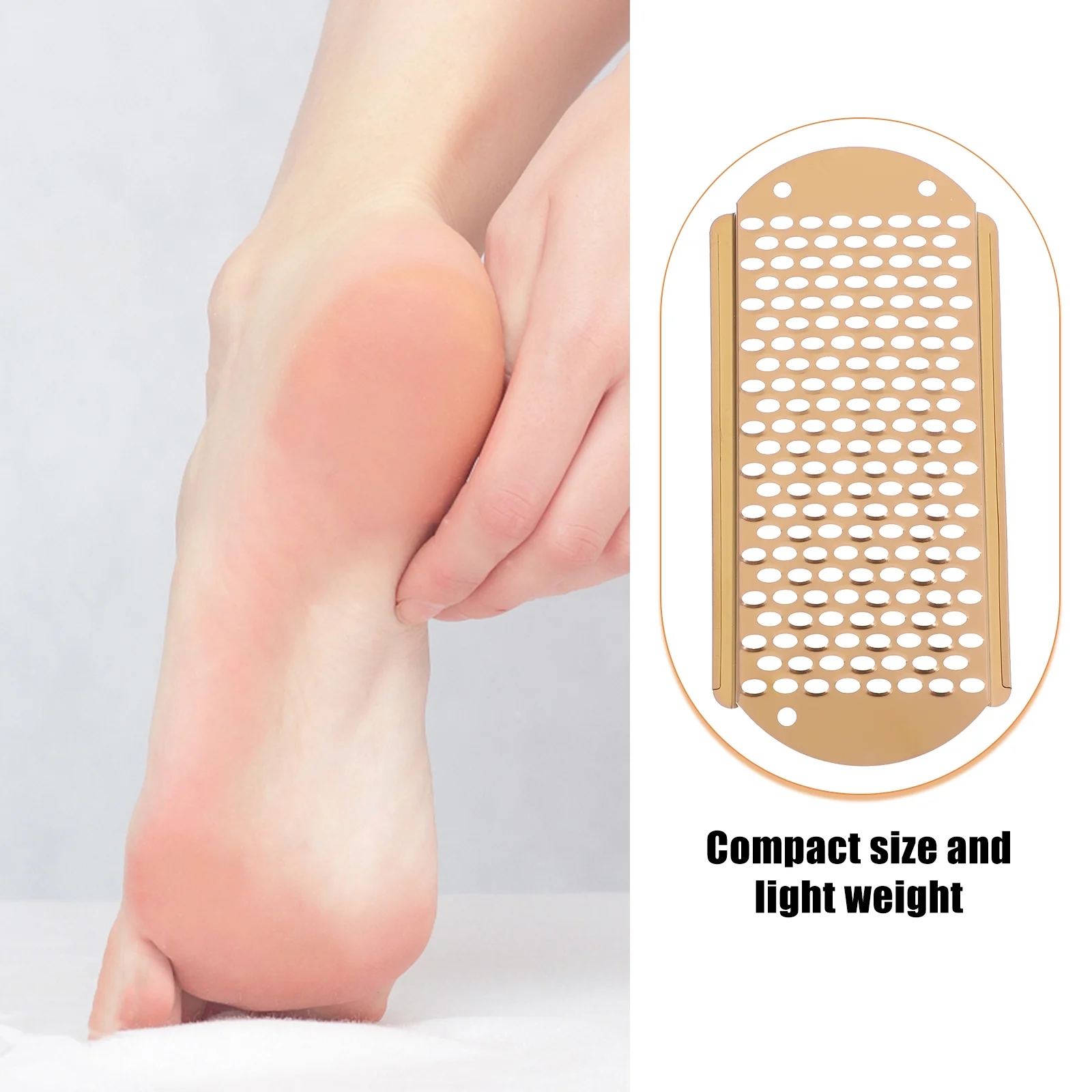 3 Pcs Pumice Stone Foot File for Salon Scrubber Crusty Files Feet Grater Dead Skin Stainless Steel Shaver