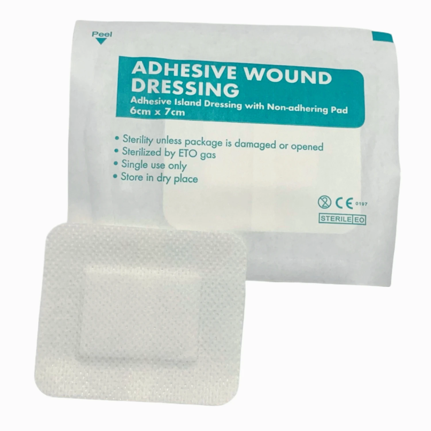 10Pcs Sterile Waterproof Silicone Foam Dressing Absorbent Drainage Pad Wound Care Emergency Healing Adhesive Patch