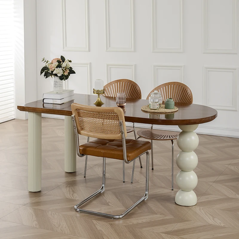 Nordic Unique Premium Dining Table Elegant Aesthetic Dining Tables Luxury Design Tavolo Allungabile Pranzo Dining Room Furniture