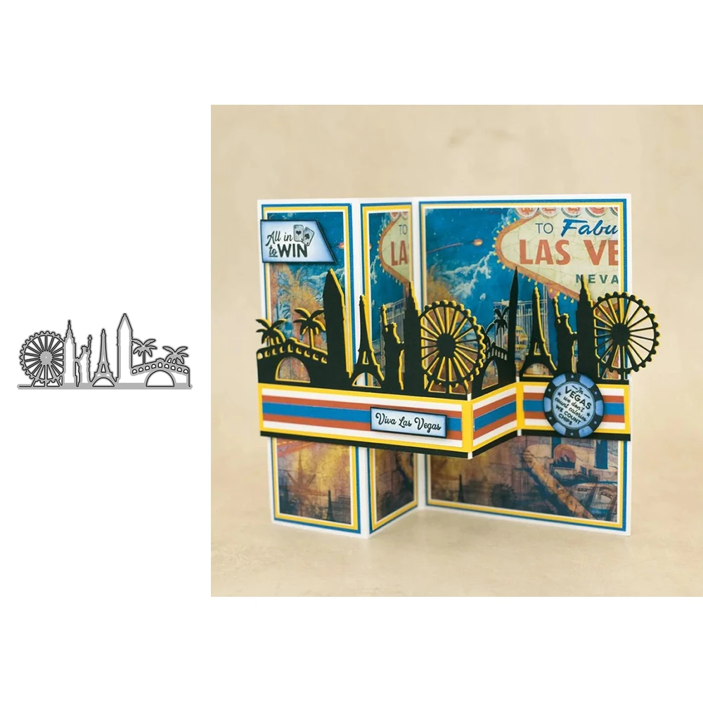 2025 AliliArts Metal Cutting Dies Ala Vegas Elements diy Scrapbooking Photo Album Decorative Embossing PaperCard Die