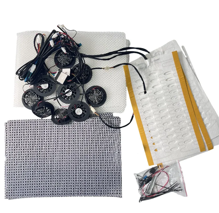 12V Leather Car Seat Heater And Cooler With Ventilation Universal Fit Fast Heating Cooling Seat System