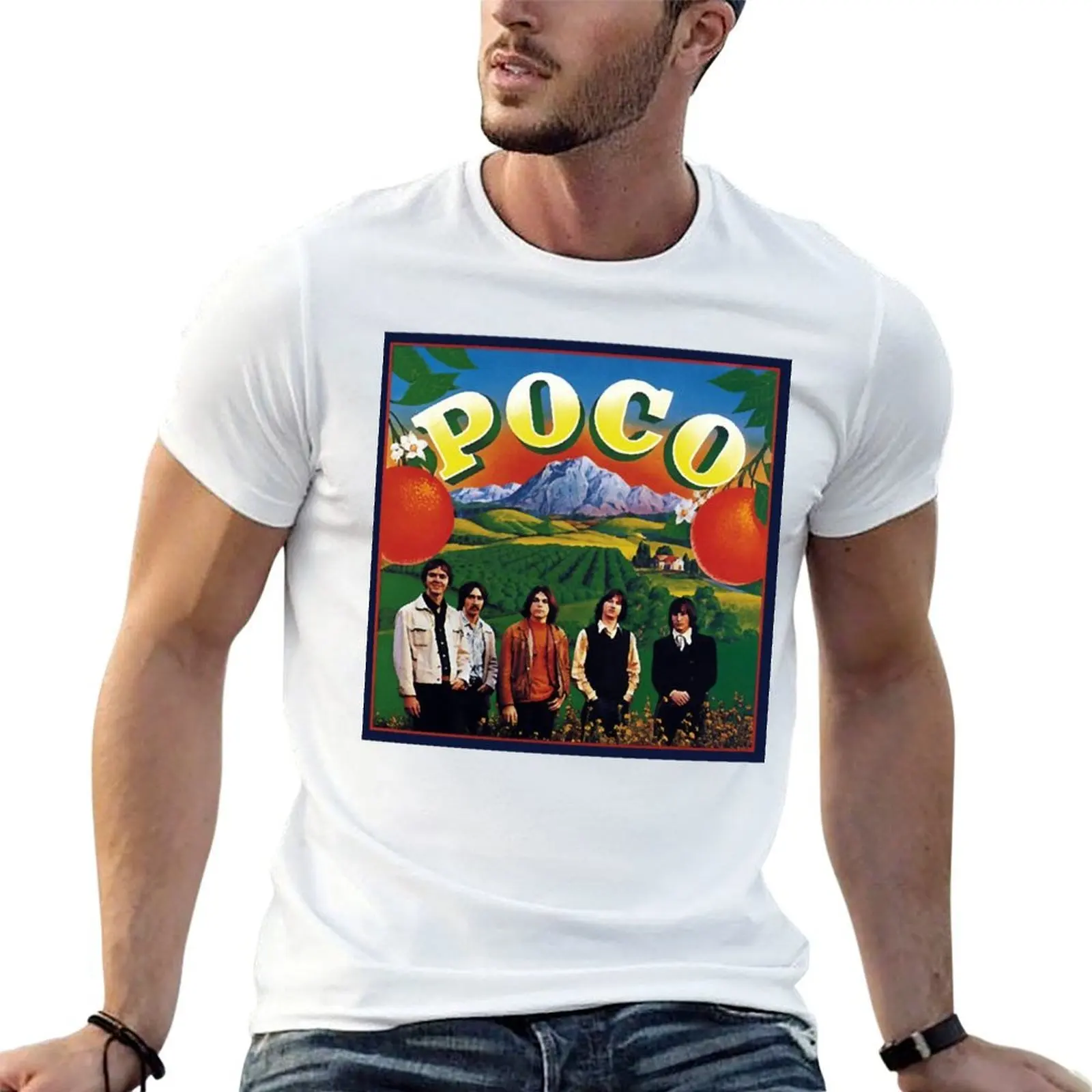 

Poco Band and music fanart T-Shirt anime t shirts oversize t shirts with prints T-Shirt