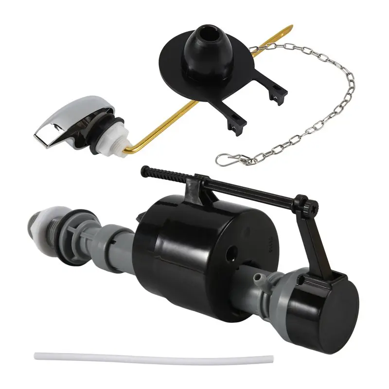 PERFECT MODERN Universal Toilet Flusher Replacement Kit Toilet Flush Flapper Repair Kit Include Toilet Fill Valve Flapper Handle