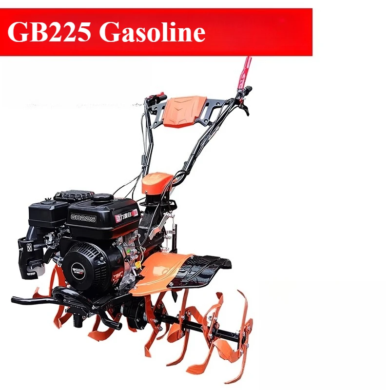 마이크로 경운기 디젤 가솔린 소형 다기능 가정용 로터리 경운기 제초 배수로 경운기 수경겸용