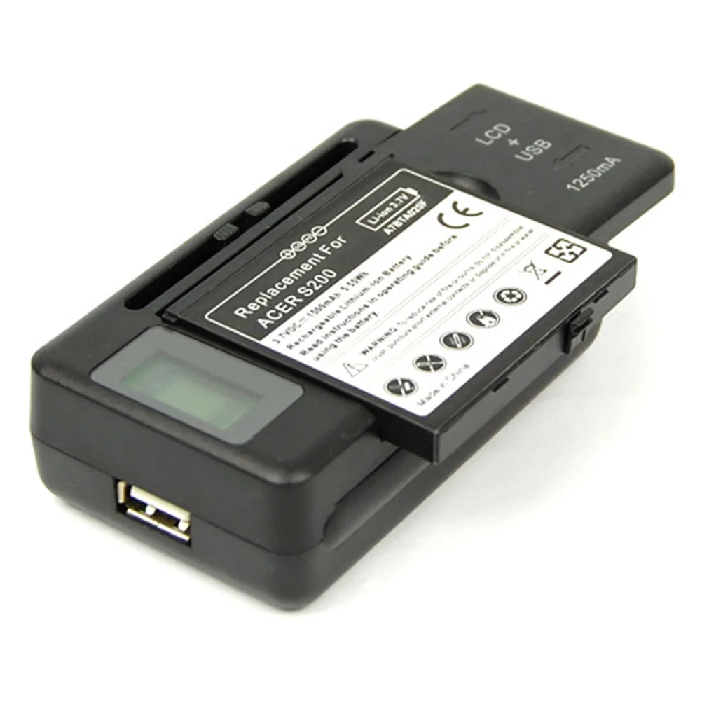 عالمي سريع مع 2Pin US Plug شواحن محمولة مؤشر LCD آمن وفعال #6