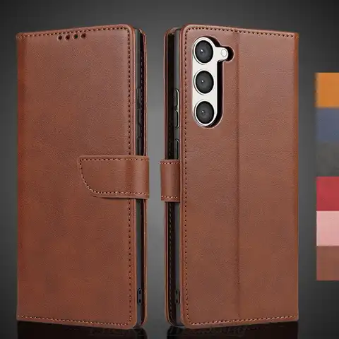 Wallet Flip Cover Leather Case for Samsung Galaxy S23 6.1"/ S23 plus 6.6" Pu Leather Phone Bags Protective Holster Fundas Coque
