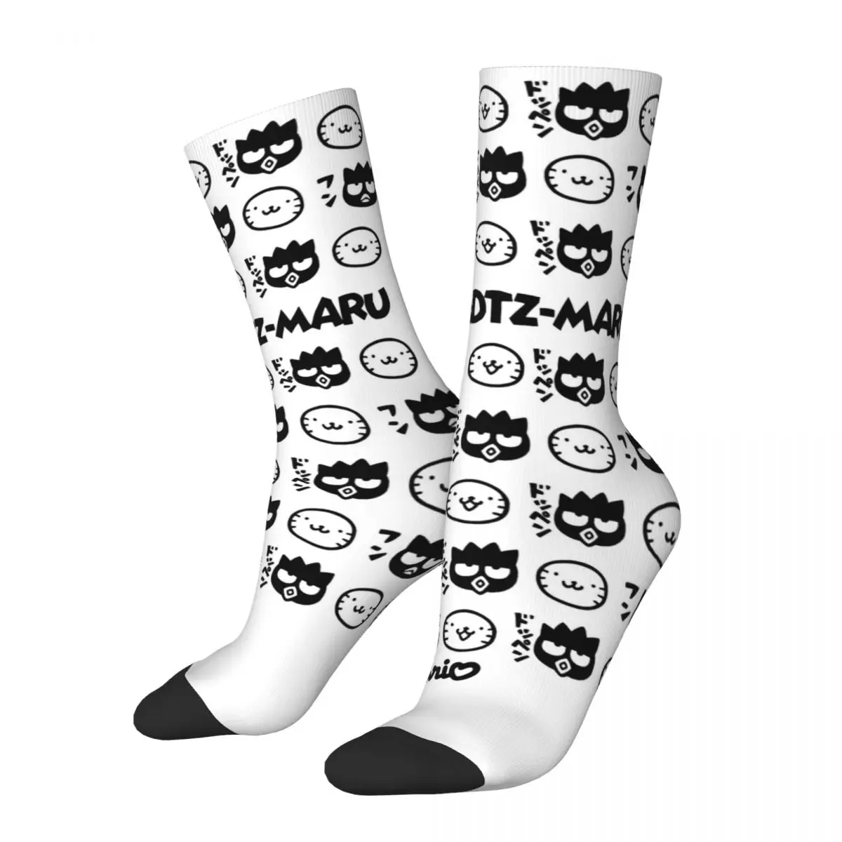 Sanrio Badtz Maru Design Theme All Season Socks Stuff for Girl Sweat Absorbing Print Socks