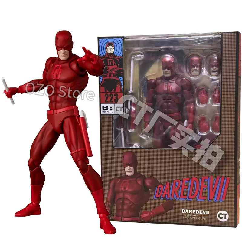 Ct Toys Daredevil Figure Mafex 223 Comic Version SHF Anime Action Figure Figurine Collection Model Kids Toys Gift 16cm