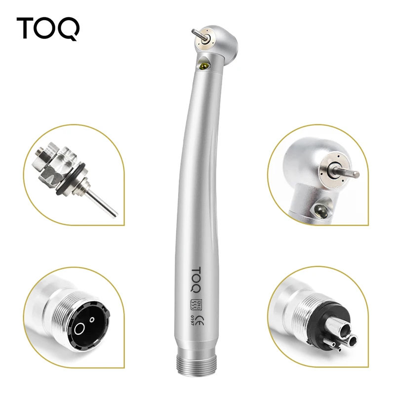 Dental Led High & Low Speed Handpiece kit Standard Head Straight Contra Angle Air Turbine Three Water E-Generator Euipment