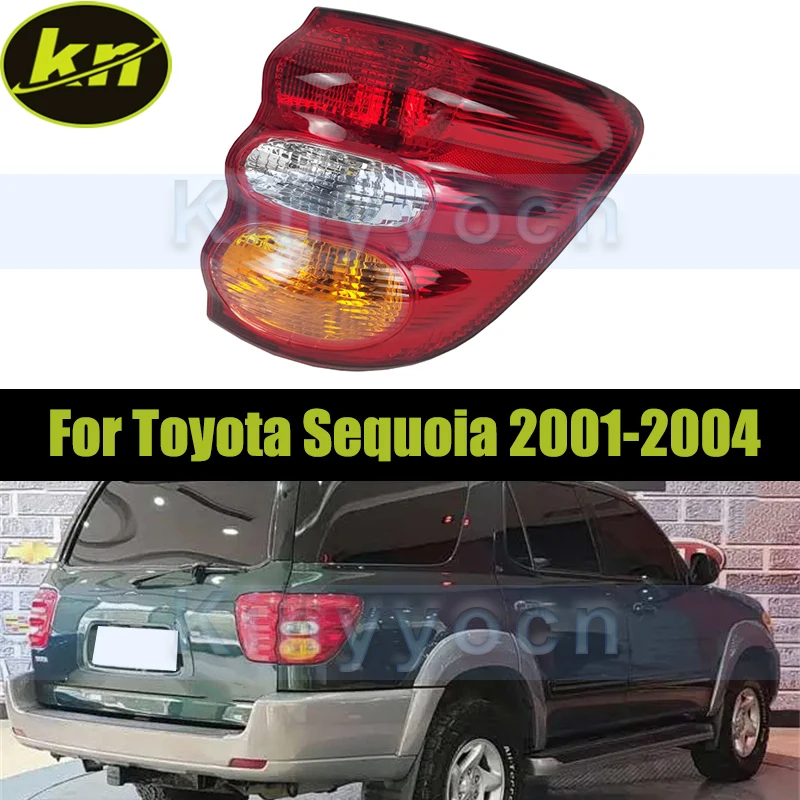 

Rear Bumper Outside Tail Light Tail Lamp Housing Without Bulbs For Toyota Sequoia 2001-2004 Tail Light Brake Light Housing