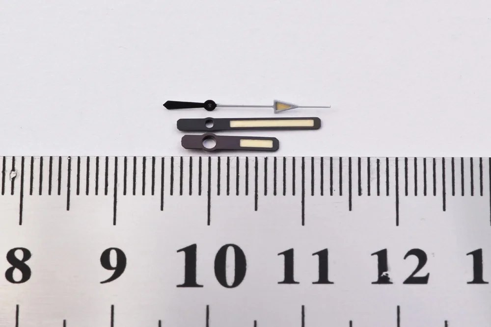 Orangefarbene Uhrzeiger, leuchtend, SKX007/009 6105-8110, für Mairine Master, passend für NH35/NH36, für Seiko Automatikuhrwerk, Uhrenteile – Detail 2