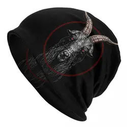 Baphomet Satan Lucifer Skullies Beanies Caps Black Philip Thin Hat Autumn Spring Bonnet Hats Men Women's Street Ski Cap