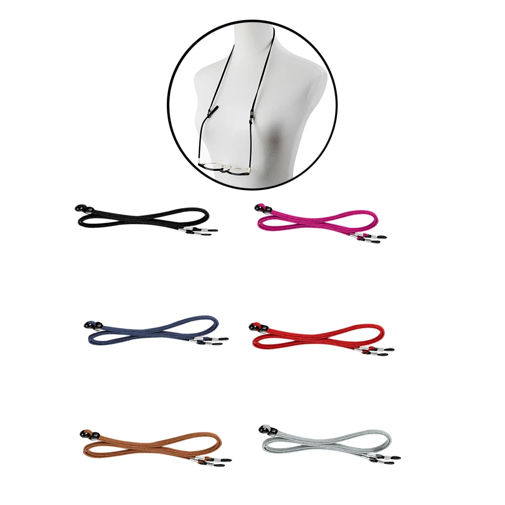 6 шт. противоскользящие ремни для очков, регулируемые шнуры для очков, ремешки-цепочки, ожерелье
