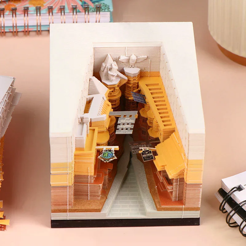 

Omoshiroi Block 3D Year Calendar Notepad 3D Memo Pad Castle Sticky Note 3D Art Notes Block Office Accessories Birthday Gifts