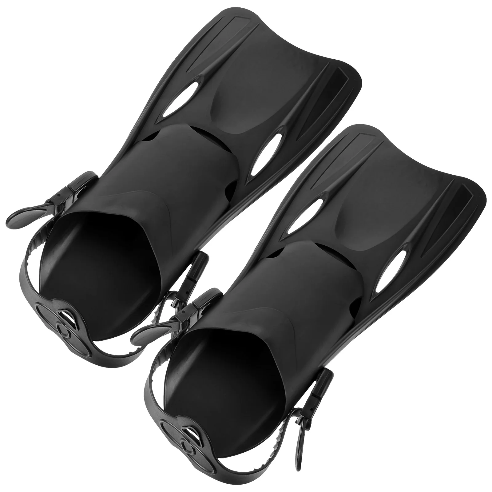 

Adult Diving Equipment Snorkeling Flipper Black Swimming Flippers Travel