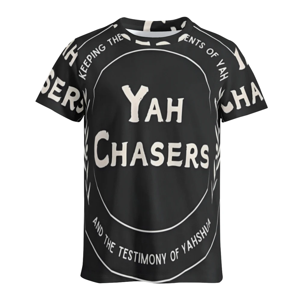 Yah Chasers Command and Testimony (Light) Trending Products Men's Clothing Soft T-Shirt Sports Top Tees Breathable T Shirt