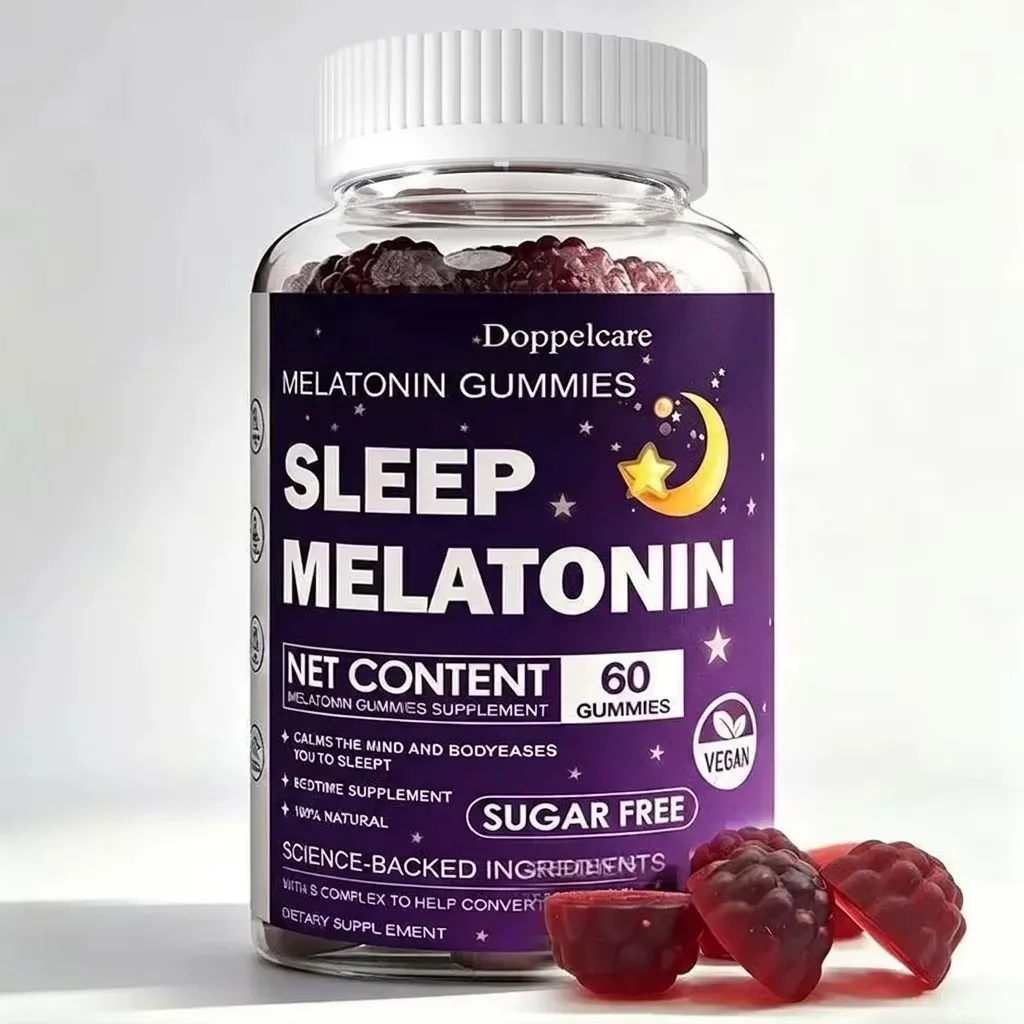 Melatonin Gummies 10MG, Vegan Sugar with Magnesium & Ashwagandha, Sleep Support | Calms Mind/Body + Science - Backed Supplement