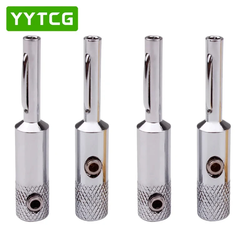 YYTCG- Connector Corrosiebestendige bananenstekkers, audio, video, versterkers, luidsprekers, kabelaansluitingen, 4 stuks - afbeelding 1