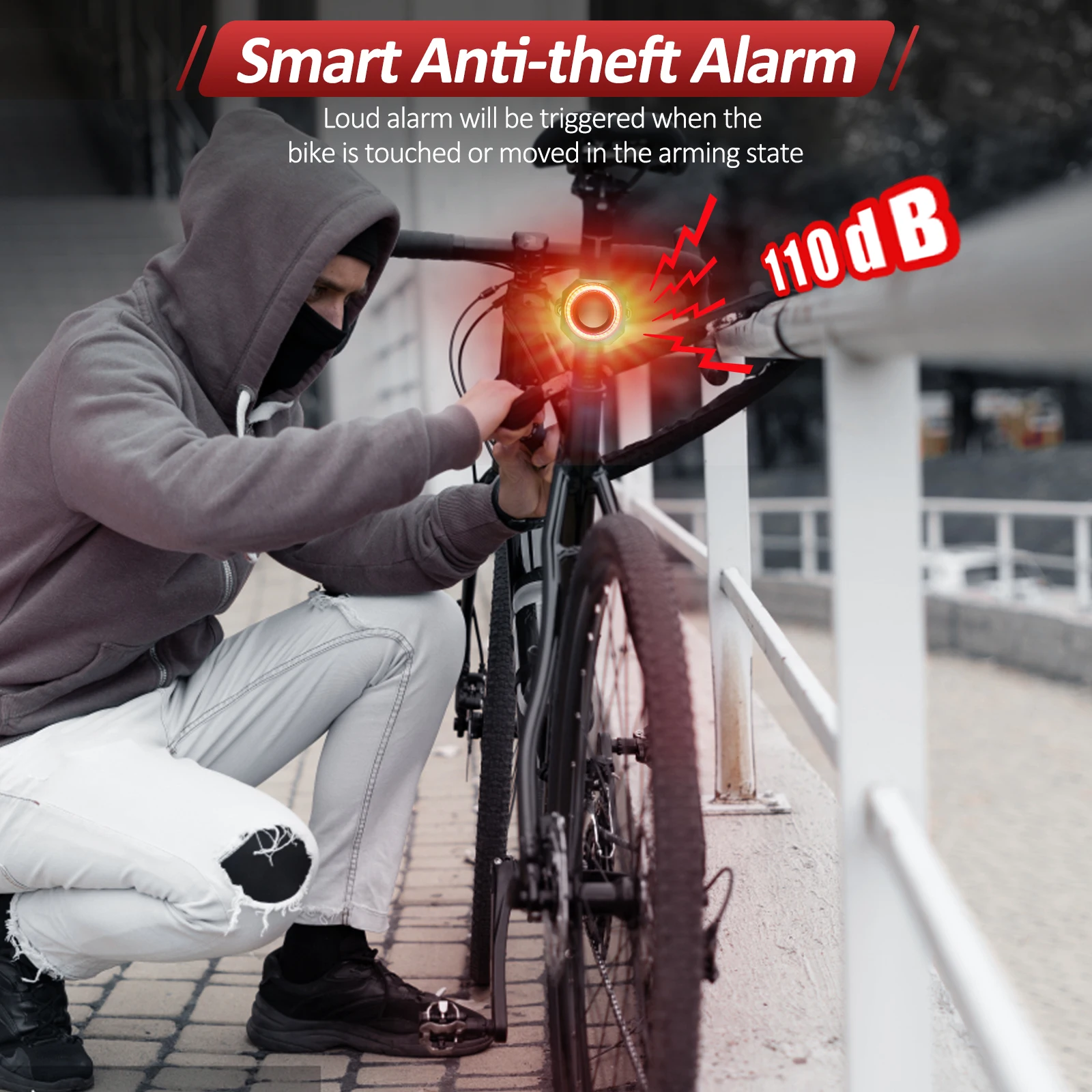 ไฟท้ายจักรยานอัจฉริยะ พร้อมระบ - Smart Bike Brake Sensor Rear Light บทวิจารณ์และราคา