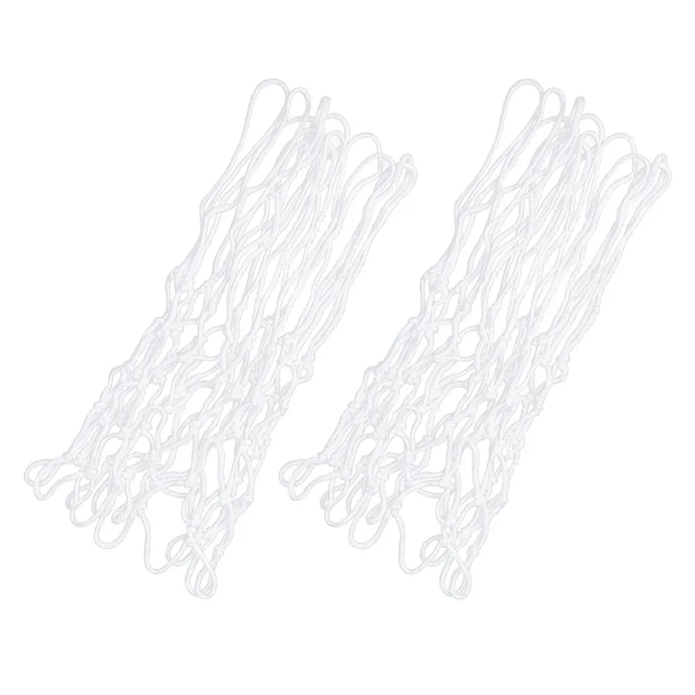 

2pcs Basketball Net Premium Chinlon Durable Thickened Wear Resistant High Load Capacity Weatherproof Outdoor for Competition