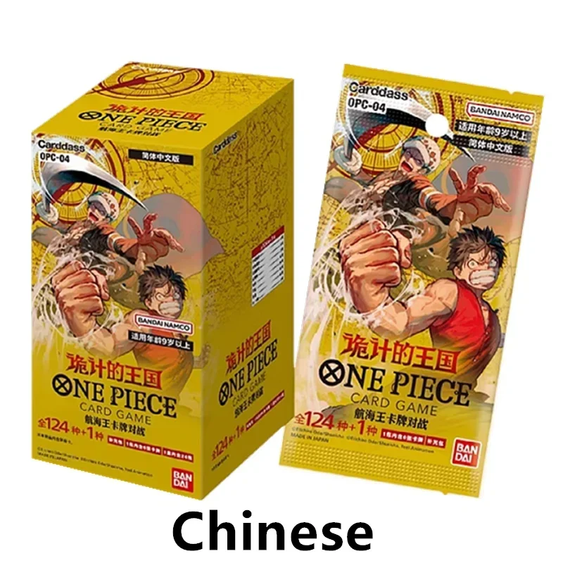 Original Bandai TCG One Piece Jeu de cartes Booster Box Luffy OPC-01 02 03 Dessin animé Animation Bataille à collectionner Jouet de cartes à