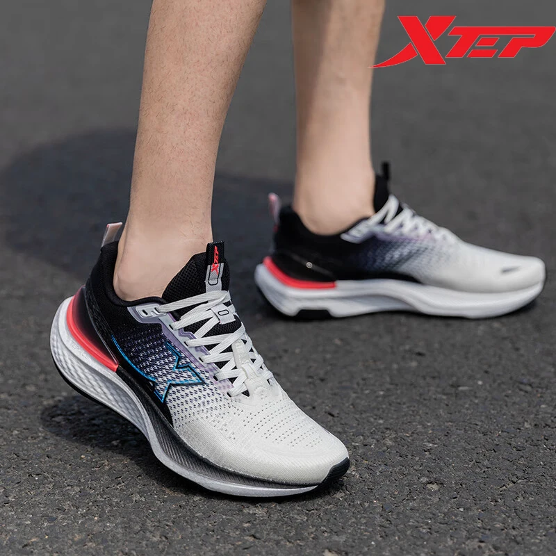 Xtep Shadowgraph 2.0 Running Shoes For Men 2024 Autumn Rebound Sports Shoes Cushion Stability Comfortable Sneakers 976319110033