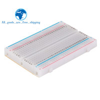 TZT 8.5x5.5cm 400 Tie Points Solderless Breadboard Mini Universal Test Protoboard DIY Bread Board for Bus Test Circuit Board