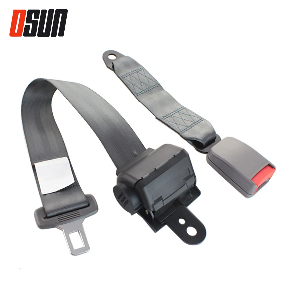 Universal Car Grey Seat Belts Safety Belt Extender Extension Buckle Adujstable Shoulder Seatbelt Fit For Most Automobile Bus