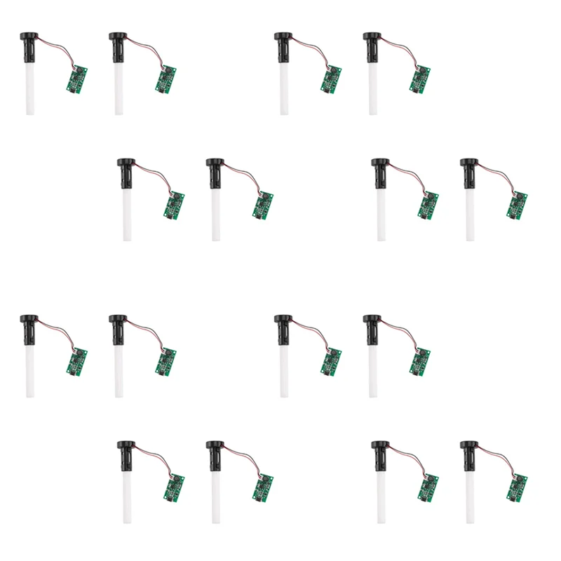 ABVI-16Pcs USB Mini Humidifier Mist Driver Circuit Board Fogger Atomization Film Atomizer Sheet DIY Kits