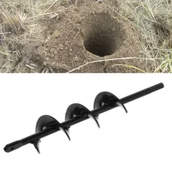 Garden Auger Spiral Drill Bit Flower Planter Bulb Shaft Twist Drill Auger Yard Garden Bedding Plant Hole Digger Loose Soil Tools