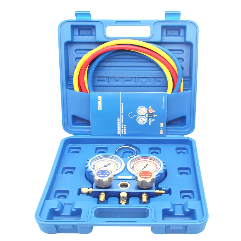 VALUE Fluoride Pressure Gauge VMG-2-R22-B Household Air Conditioning Snow Type Gauge Refrigerant Tube