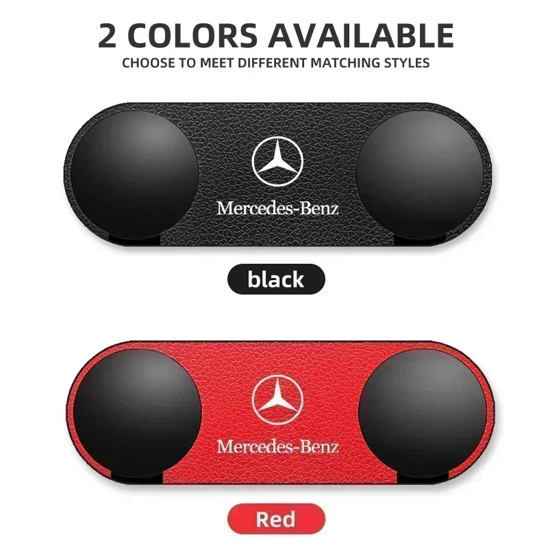 Car Logo Multi-functional Pasted Double Hook for Mercedes Benz Maybach W204 W205 W211 W21 C260 E300 W205 W212 AMG Accessories