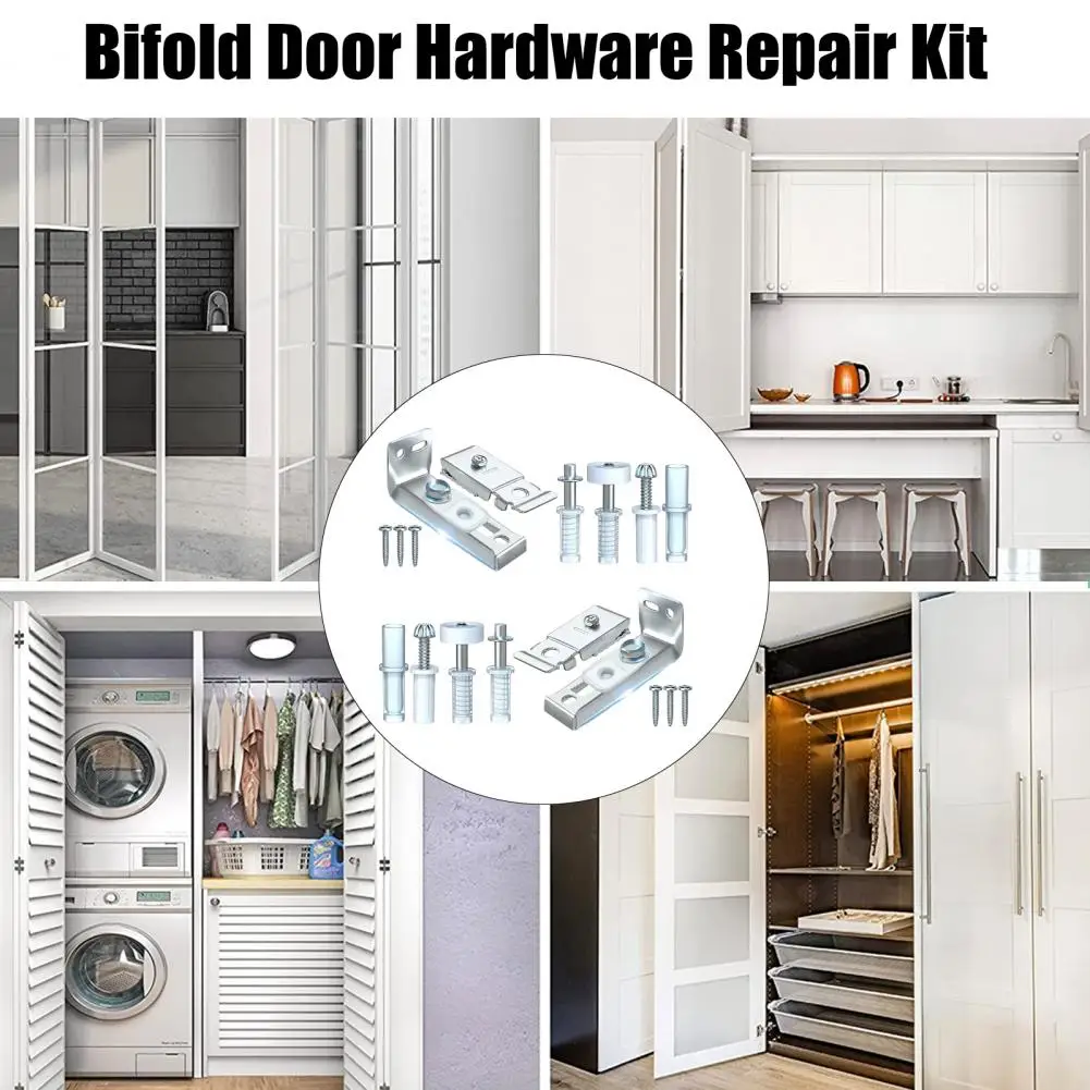 Handige Moeiteloze Installatie Deur Hardware Bifold Deur Hardware Reparatie Kit Compacte Bifold Deur Scharnieren Familie Accessoire