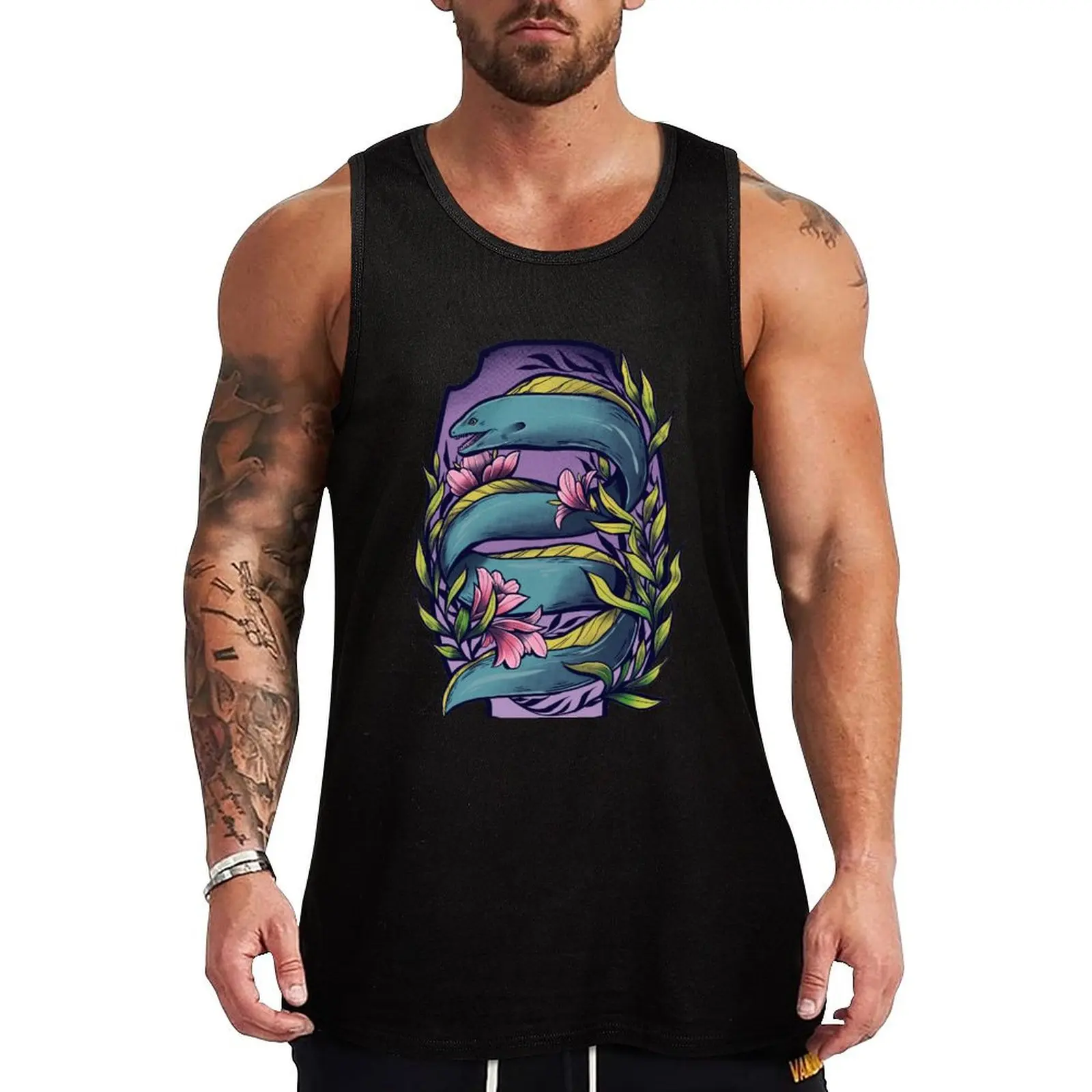 

Moray Eel Tank Top summer clothes for men quick-drying t-shirt Men's gym t-shirts vest men