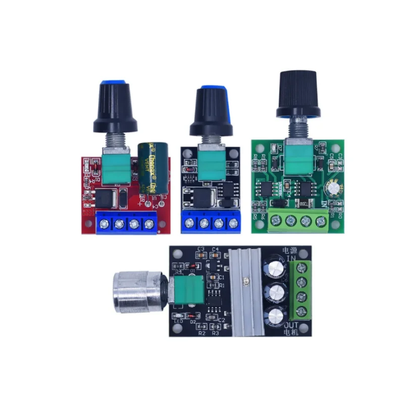 PWM Low Voltage Motor Speed ​​Controller, Adjustable Drive Module, 1.8V-35V, 2A, 3A, 5A, 10A, 30W, 80W, 90W, DC