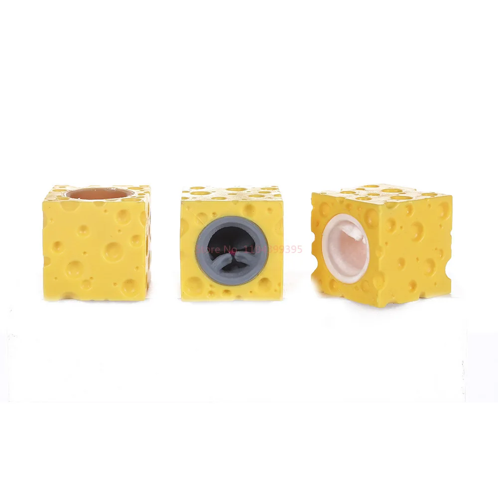 Pop Up Funny Mouse And Cheese Block Squeeze Anti Stress Toy Hide And Seek Figures Stress Relief Fidget Toys For Kids Adult
