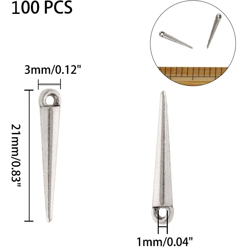 Spike Beads Pendants Charms