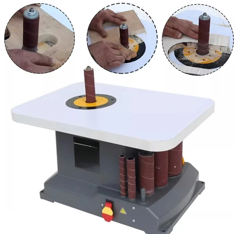 Shaft Sander, Irregular Shaped Polishing Sander, Curved Surface Sander, Woodworking Arc Polishing and Grinding Machine