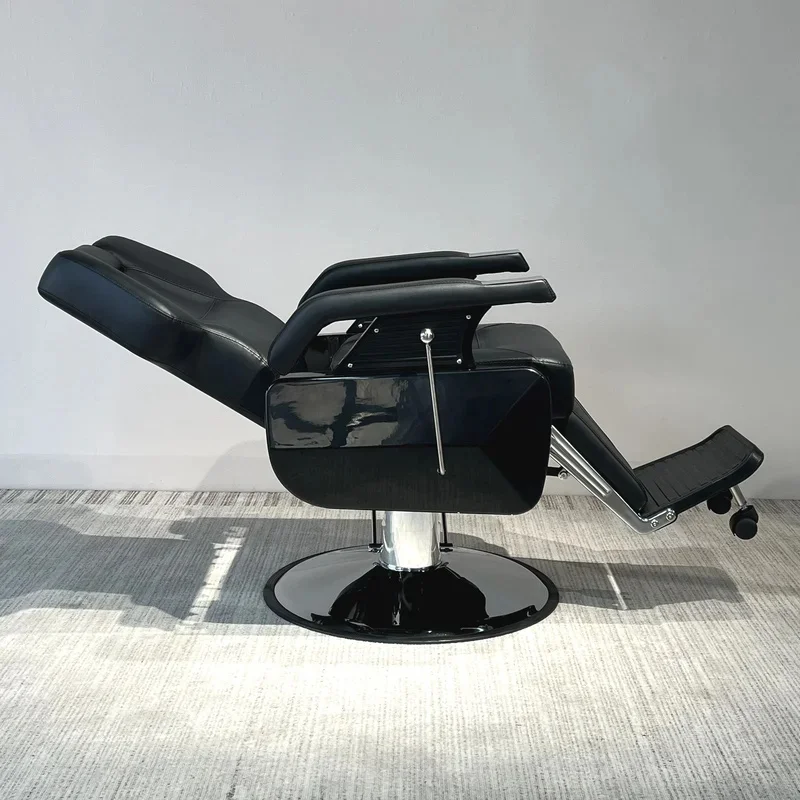 Heavy Duty Hydraulic Barber Chair Reclining PU Leather Styling Chair Removable Headrest Hairdressing Beauty Salon Furniture view 4