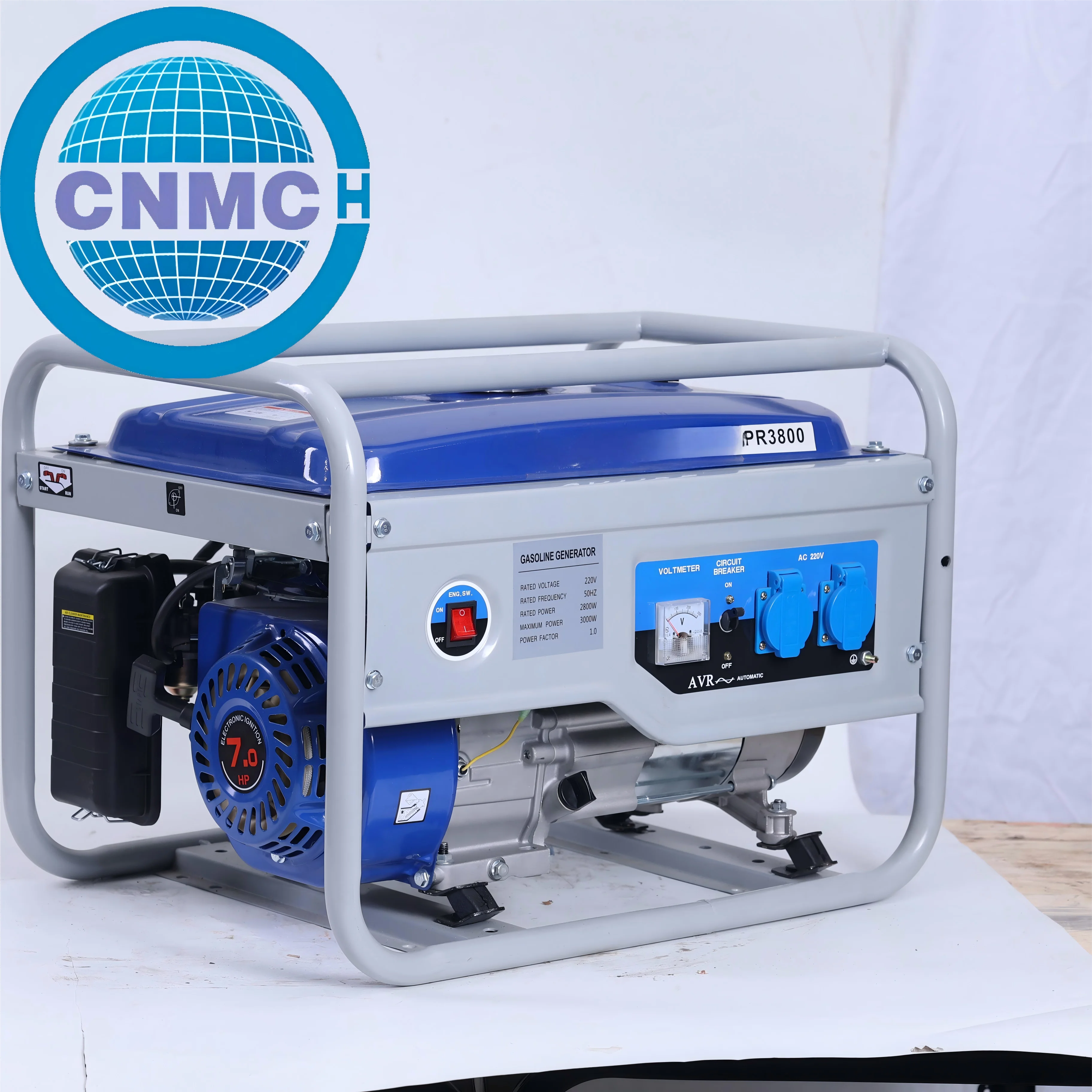 

1000Watt Generator 220V 50HZ Generator 4-Stroke All-metal material Hand start phase Air-Cooled for Household Use