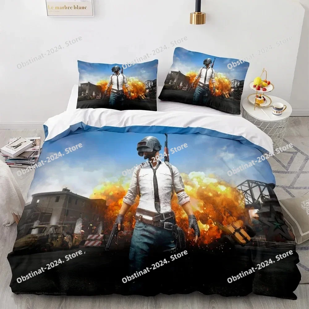 

PUBG Bedding Set Single Twin Full Queen King Size Game PUBG Bed Set Aldult Kid Bedroom Duvetcover Sets 3D Print Menwomen 030