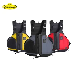 Daiseanuo Life Jacket Kayak Child Adult Life Vest Kids Buoyancy Aids PFD Men Kayak Zipper Pockets For Rafting Sailing Canoeing