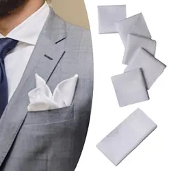 6x Mens Handkerchief Hankies Hanky Pocket Square for Suit Gentlemen