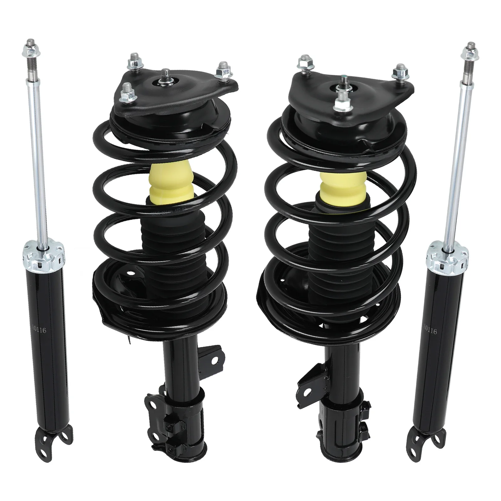 MaXpeedingrods 4PCS Front & Rear Shocks Struts Assembly Struts W/Coil Spring for Hyundai Elantra Sedan 2007-2010 5622