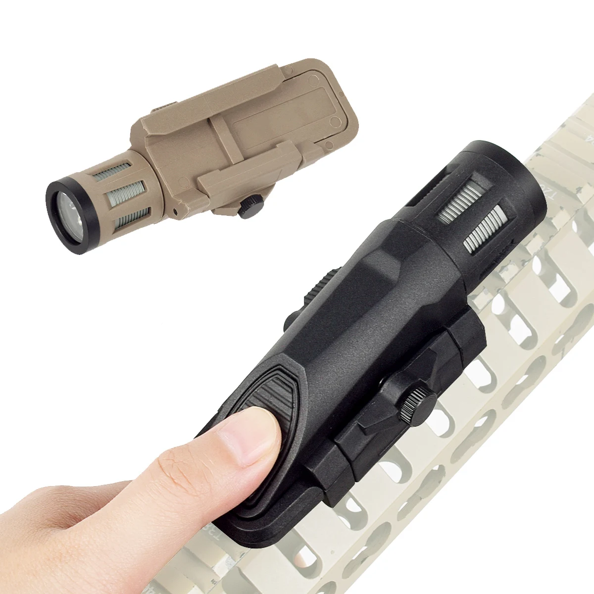 INFORCE WML Flashlight Long Short Tactical Hunting Weapon LED Light Strobe Airsoft Rifle Constant Momentary for 20mm Rail