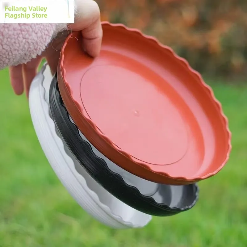 

Утолщенный круглый поддон для цветочных горшков, герметичный, влаговпитывающий, с функцией поддержки растений, очень большой размер, для домашнего декора