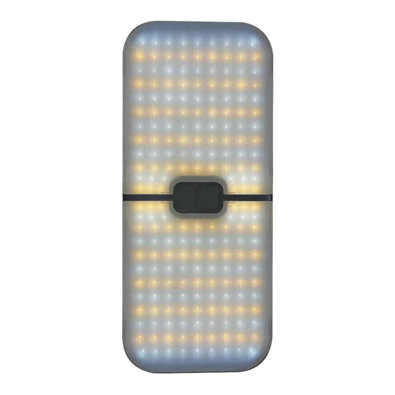 الملحقات RV الداخلية صمام ثنائي باعث للضوء القراءة الخفيفة مع مفتاح 3 ألوان قابل للتعديل، مناسبة للتخييم RV شاحنة التخييم