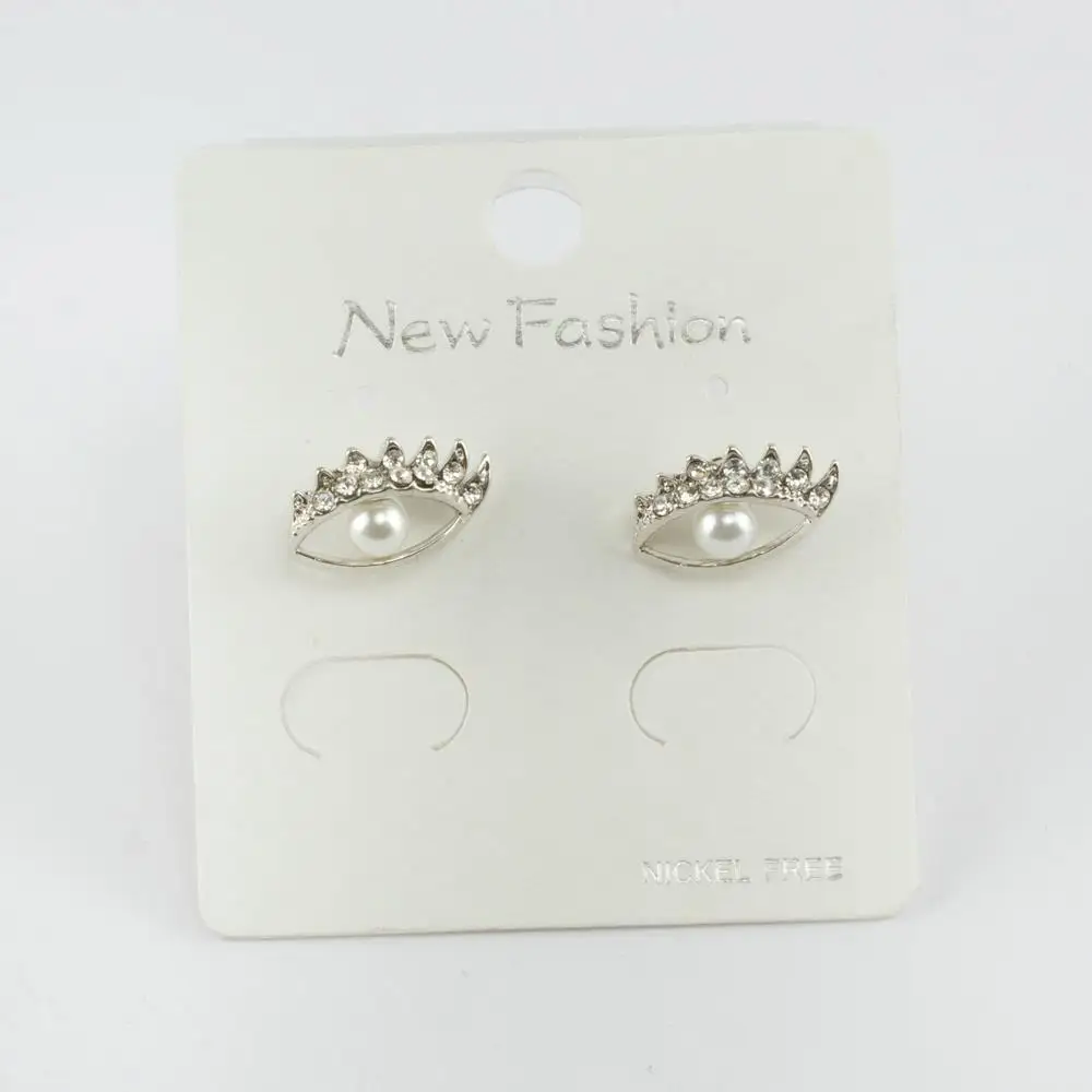 Eye Figured Cubic Zirconia Earrings