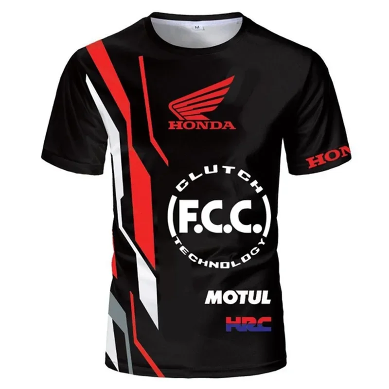 

The Latest Summer Honda Men's T-shirts, Fashionable Racing T-shirts, Red Bull 3D Printed T-shirts, Street Fashion Honda Clothing