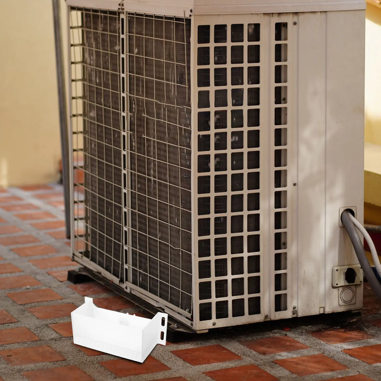 

Поддон для сбора воды от кондиционера, пластиковый, для наружного блока, предотвращает скопление воды, эффективный, для медных труб